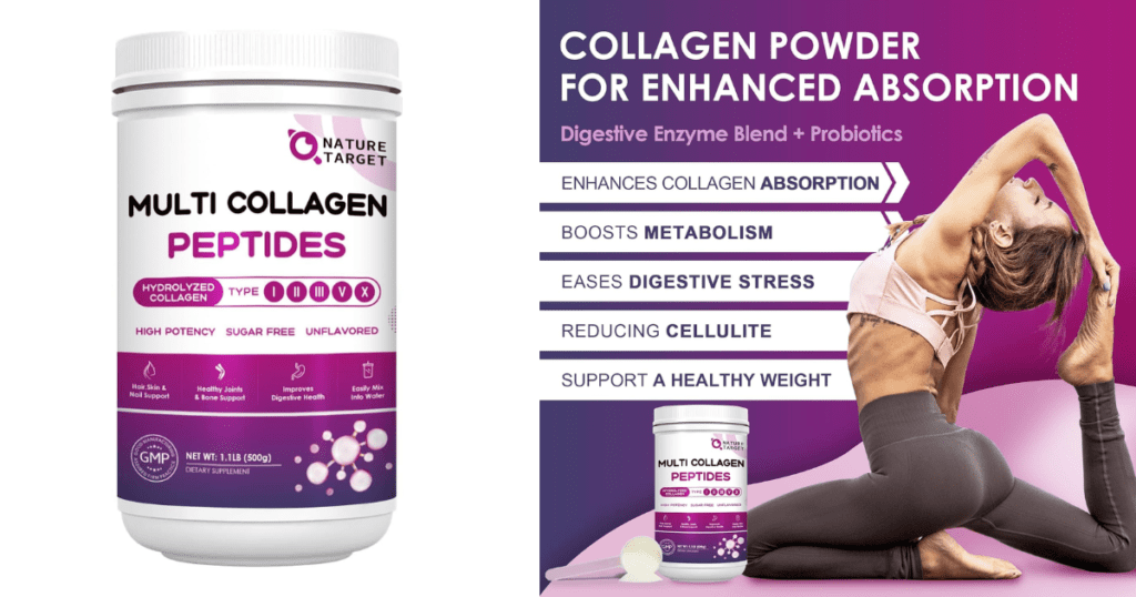 Nature Target Multi Collagen Peptides for belly fat and weight loss