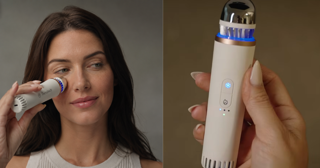 How to use the TheraFace Cold Setting for Puffy Eyes and Dark Circles