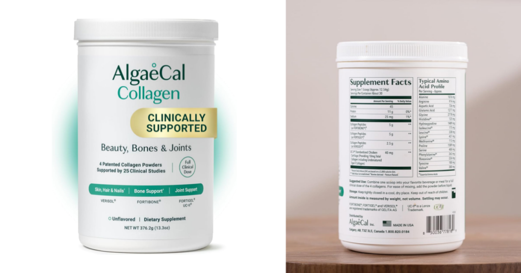 ALGAECAL Collagen Peptides, FORTIBONE®, FORTIGEL®, VERISOL®, UC-II®