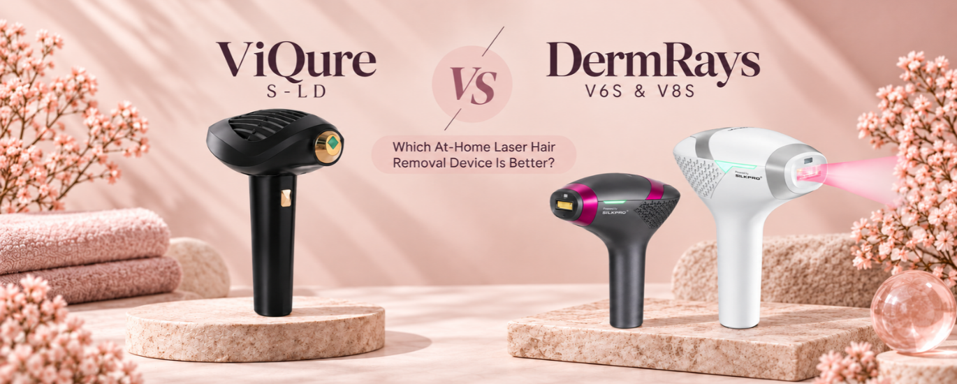 viqure vs dermrays laser hair removal devices compared